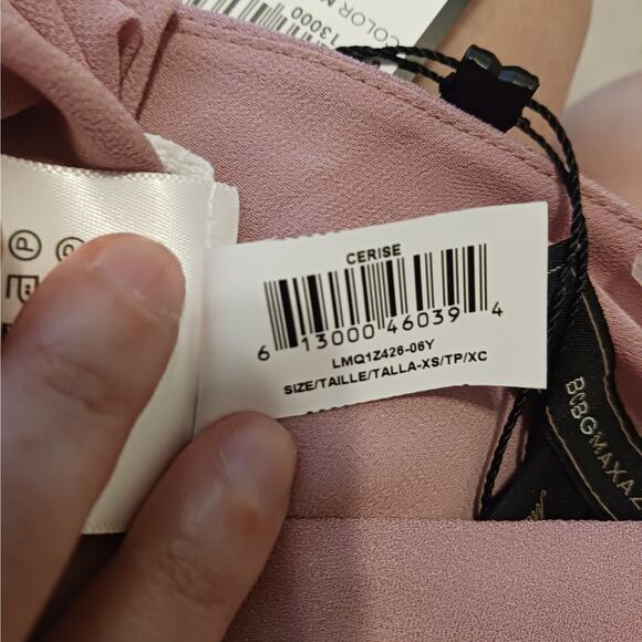 BCBG Maxazria Cerise One Shoulder Asymmetrical Top NWT - Picture 11 of 11